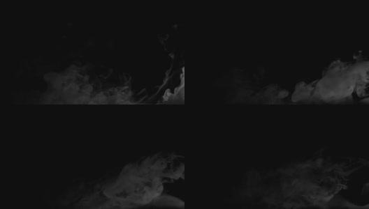 黑色背景上的烟雾作为背景或覆盖您的素材高清在线视频素材下载