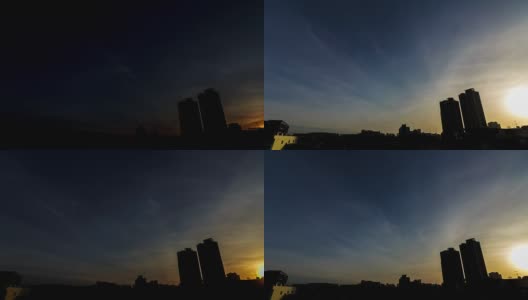 Time Lapse用云彩和日出来描绘天空高清在线视频素材下载