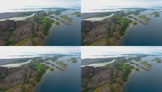 Bronnoysund，美丽的自然挪威高清在线视频素材下载