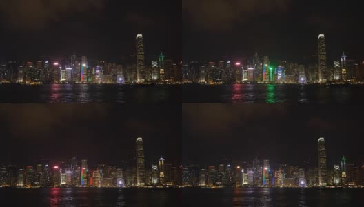香港市区，从维多利亚港眺望高清在线视频素材下载