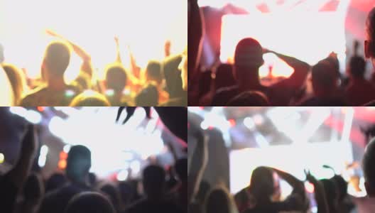人们在音乐会上跳舞高清在线视频素材下载