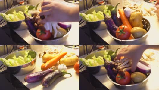 蔬菜篮家常菜高清在线视频素材下载