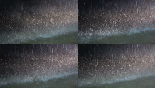 夜雨慢镜头高清在线视频素材下载