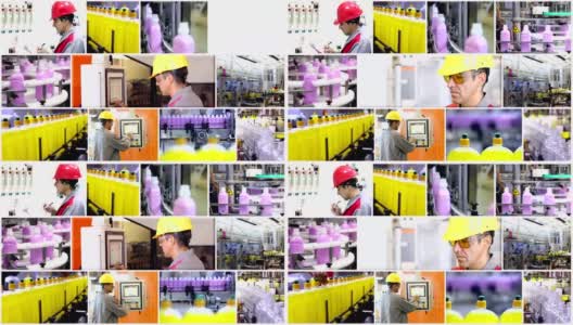 洗涤剂灌装厂高清在线视频素材下载