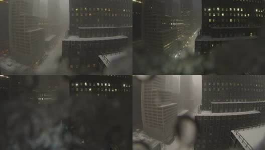 曼哈顿的暴风雪(3)高清在线视频素材下载