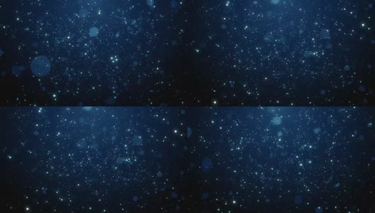 粒子蓝色尘埃抽象光散景运动标题电影背景循环高清在线视频素材下载
