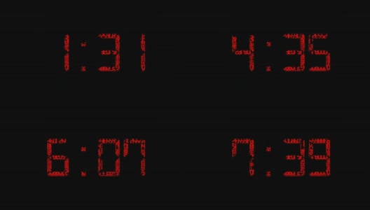 数字时钟高清在线视频素材下载