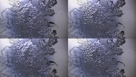 冰晶在显微镜下溶化高清在线视频素材下载