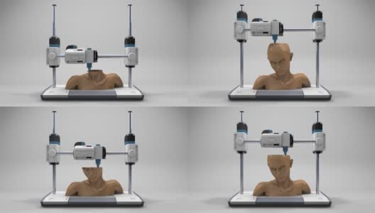 人类3 d印刷高清在线视频素材下载