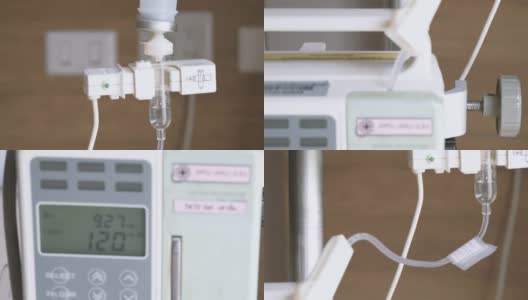 麻醉滴注和容量输液泵高清在线视频素材下载
