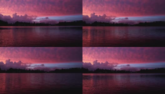 下午在“司徒帕登岗”湖中畅游。印度尼西亚万隆，湖水暴露在夕阳下。高清在线视频素材下载