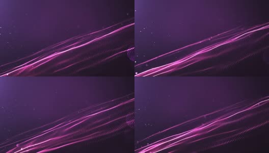 4k抽象波背景环(紫色)高清在线视频素材下载