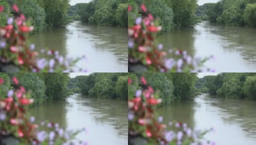 法国勃艮第卢汉斯美丽的河流高清在线视频素材下载