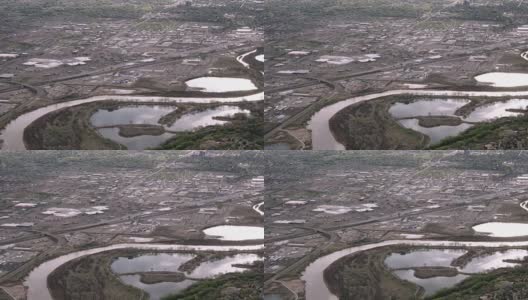 航空拍摄的科罗拉多河在西部城市高清在线视频素材下载