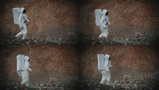 探索月球的宇航员高清在线视频素材下载