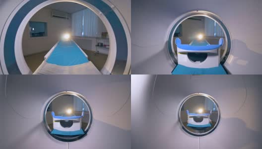现代医院的设备。CT, MRI，断层扫描。高清在线视频素材下载