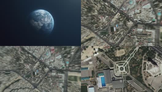 地球放大缩小Toshkent乌兹别克斯坦高清在线视频素材下载