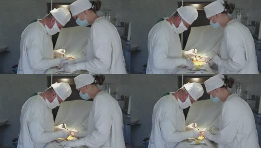 切除疝气的手术高清在线视频素材下载