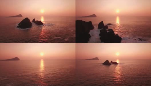 日落时美丽的海洋高清在线视频素材下载