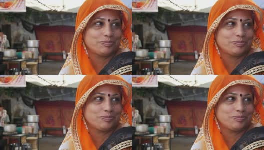 普斯卡的印度女人高清在线视频素材下载
