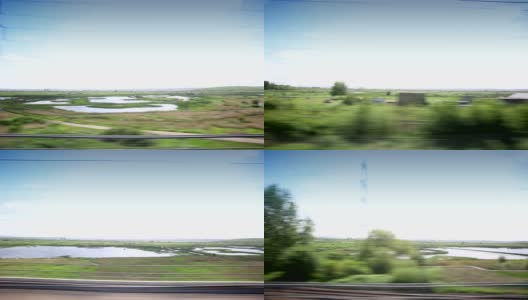 穿越欧洲乡村的高速列车高清在线视频素材下载