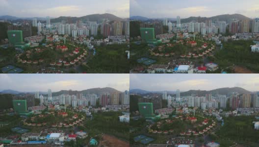 白天珠海城建工业豪华综合体航拍4k中国全景高清在线视频素材下载