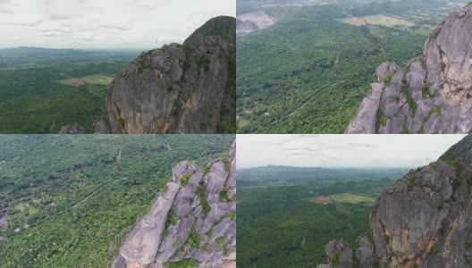 鸟瞰山。高清在线视频素材下载