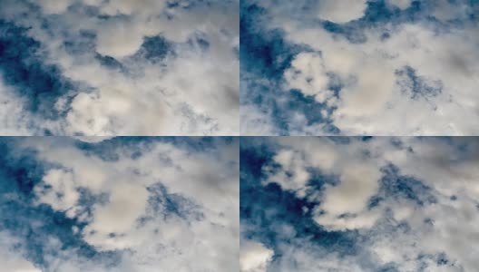 从地面上看蓝天白云，高清在线视频素材下载