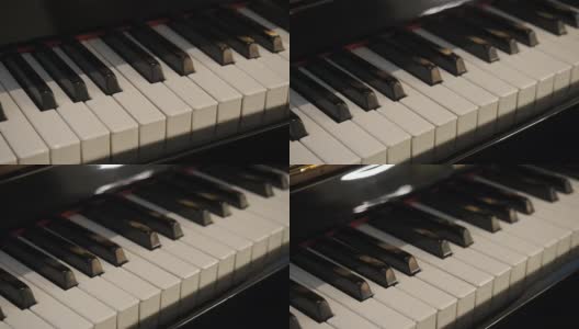 钢琴的细节高清在线视频素材下载
