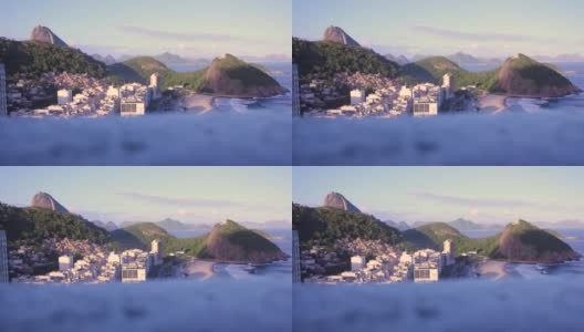 巴西里约热内卢的莱姆海滩。高清在线视频素材下载