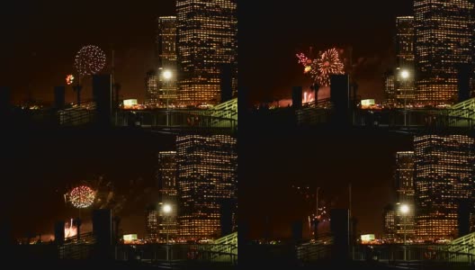 纽约烟花之夜高清在线视频素材下载