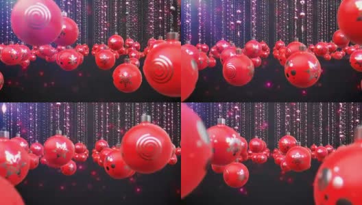 圣诞装饰循环Flythrough动画高清在线视频素材下载