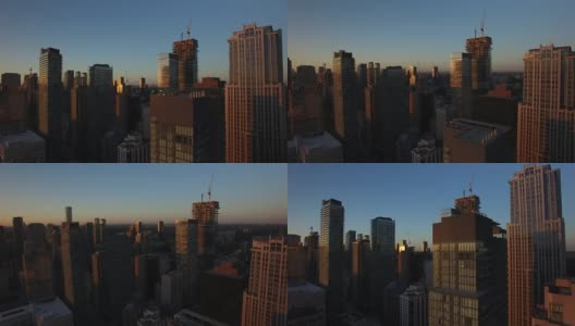 Aerial of Downtown Toronto Skyline高清在线视频素材下载