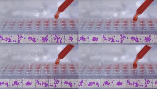 白血病疾病药物全息图药物化学结构的未来技术为患者高清在线视频素材下载