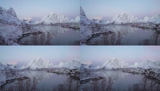 挪威罗浮敦群岛的景观高清在线视频素材下载