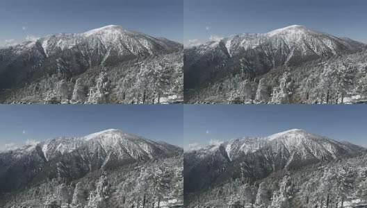 无人机拍摄的雪山高清在线视频素材下载