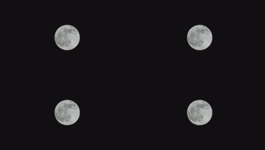 满月-晴朗的夜空高清在线视频素材下载