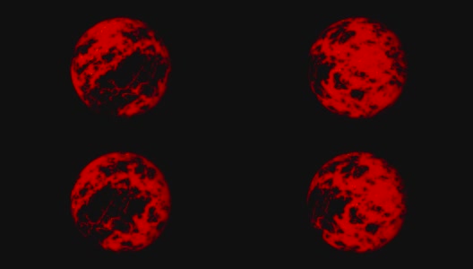 抽象的红色行星正在向你移动。高清在线视频素材下载
