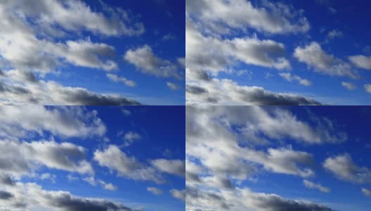 蓝天上的彩云实时高清在线视频素材下载