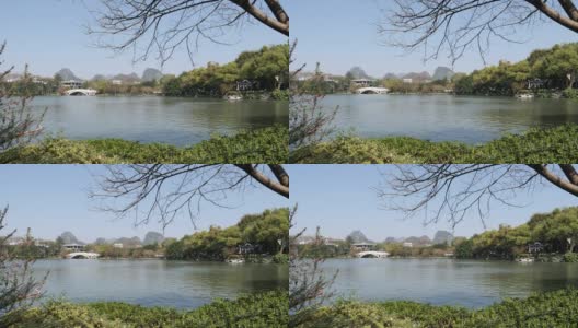 荣湖，桂林，中国高清在线视频素材下载