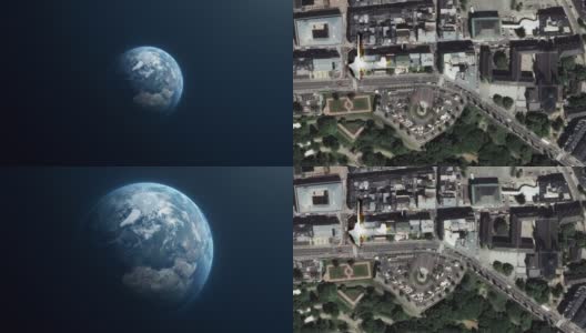 地球放大缩小卢森堡高清在线视频素材下载