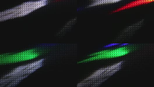 红、绿、蓝、白的圆形发光运动高清在线视频素材下载