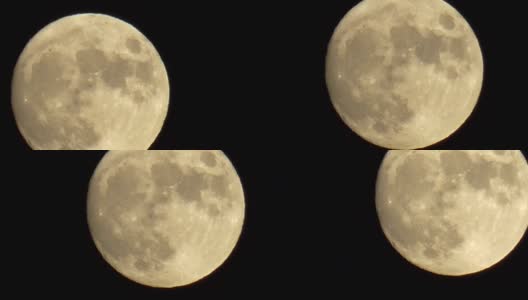 满月之夜在天空中的运动。高清在线视频素材下载