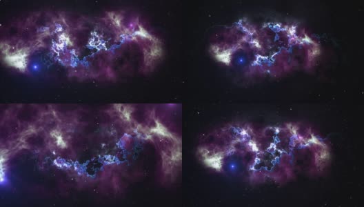 星系，银河系和星云。高清在线视频素材下载