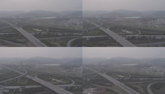 高速，DJI 4 D-log模式高清在线视频素材下载