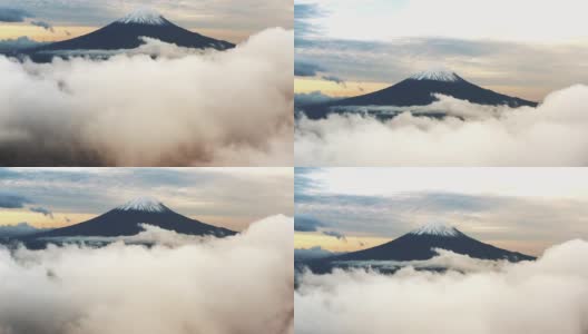 富士山鸟瞰图高清在线视频素材下载