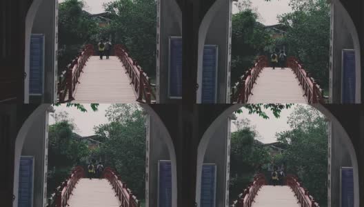 红桥，越南，河内高清在线视频素材下载