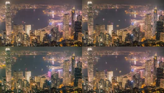 4K香港金城夜景高清在线视频素材下载