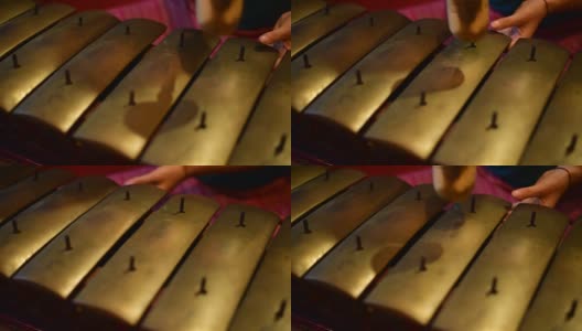 演奏爪哇佳美兰乐器——北京高清在线视频素材下载