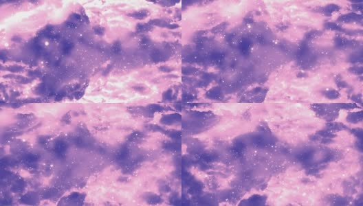 星系星云紫色可循环背景高清在线视频素材下载
